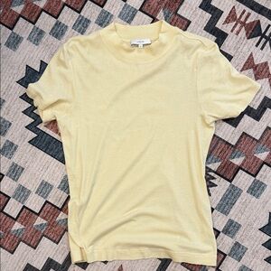 Vince Pale Lemon Short Sleeve Knit Tee